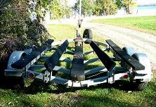 Trailer with bunk rails